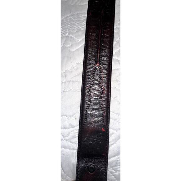 Tony Lama Leather Brown Cognac Western Style Men's  Belt Size 42 #C40157 - Picture 4 of 7